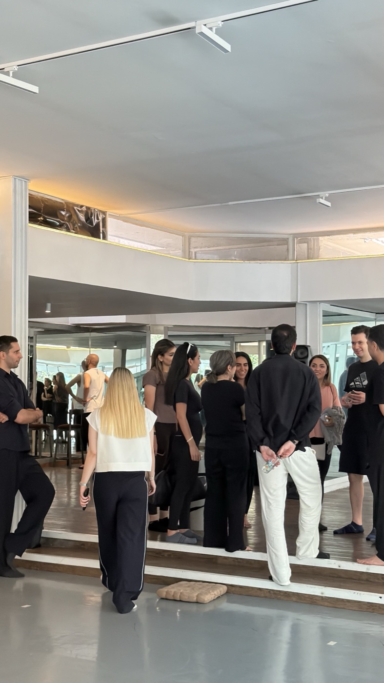 Guests talking together after a session